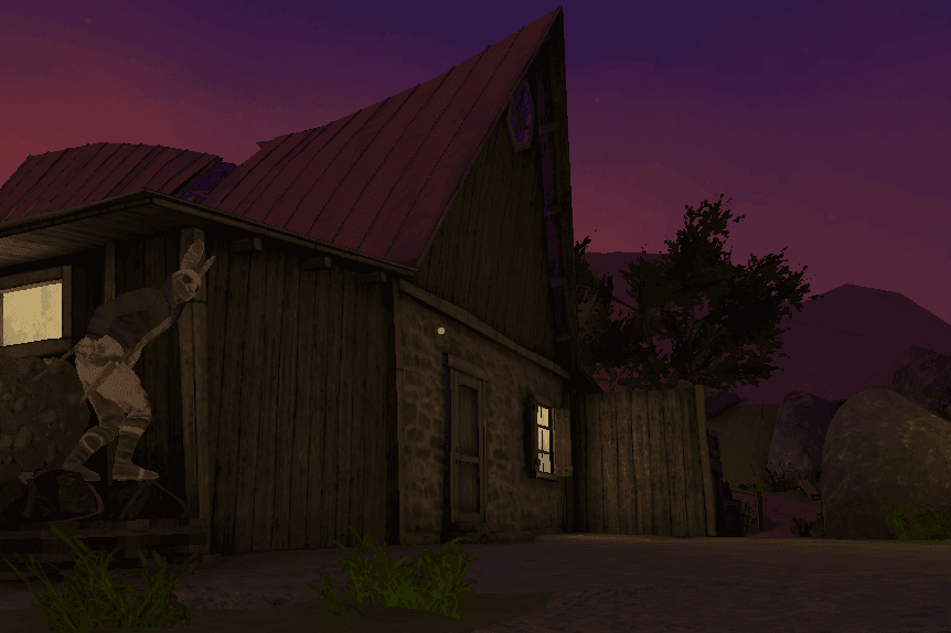 The terrifying rabbit-masked figure in Horror Tale