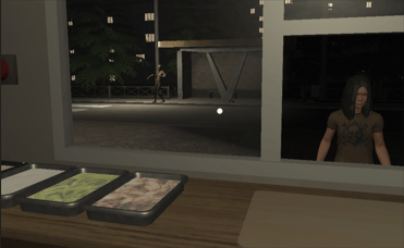 Scary Shawarma Kiosk &ndash; A spooky late-night food stall